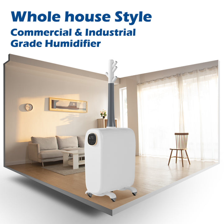 [BH-J39]Humidifiers for Large Room Home, 6.6Gal/25L Large Humidifier Whole House Humidifier 3000 sq.ft, Cool Mist Top Fill Floor Commercial and Industrial Humidifiers, 360° Nozzle Sets, 3 Speed, Remote
