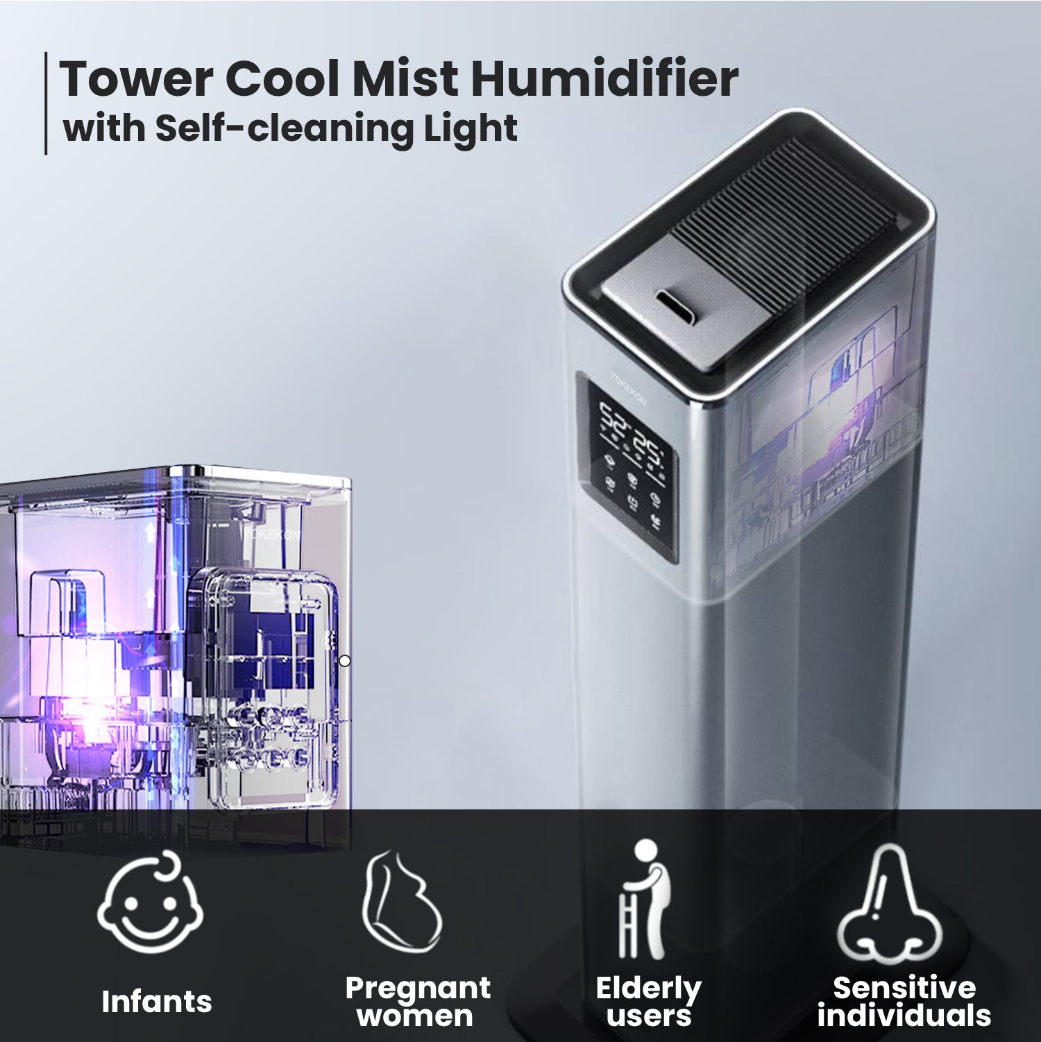 Self deals cleaning humidifier