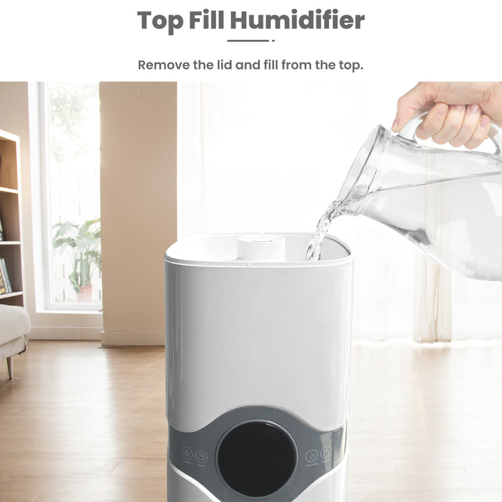 [BH-045]Ultrasonic Humidifiers for Bedroom, Large Room, Home, Top Fill Humidifiers Quiet, Cool Mist Humidifiers of Large Tank Capacity (9L/2.3Gal) for 36 Hours Humidification, 300mL/H Max Mist Output